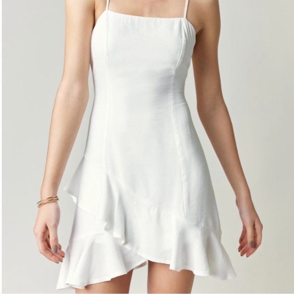 Francesca’s Wyonnah Back Tie Ruffle Mini Dress

Size SM

New with tags